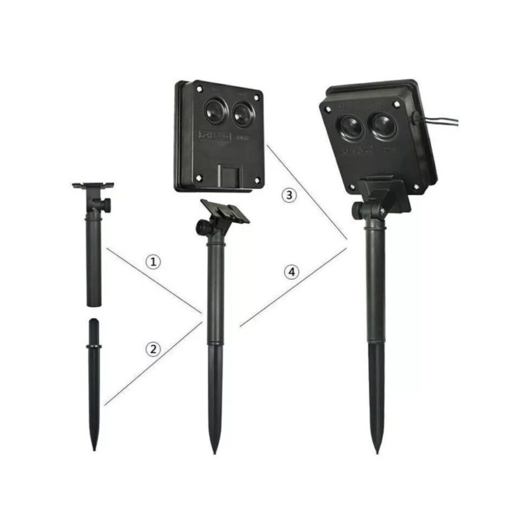 Led Solar Powered Flower Light Set Lights - Picture 2 of 11